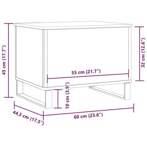 Supporto per acquario artigianale in rovere 36x75x72,5 cm in legno ingegnerizzato - Foto 9
