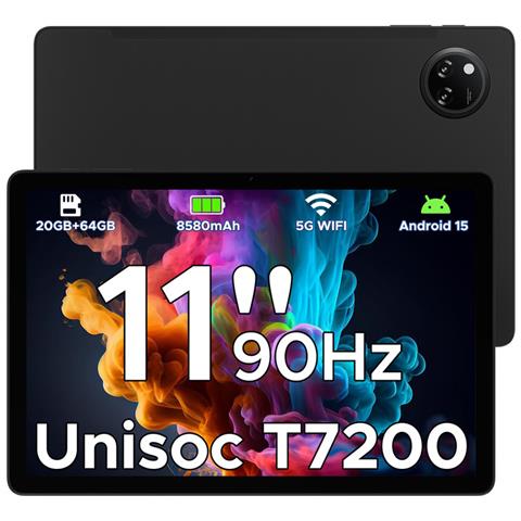 Tab A9+ Android 15 Tablet 11 Pollici, 20GB (4+16) RAM+64GB / 2TB TF, 8580mAh, WiFi5, 1280 * 800 IPS, Gemini AI, 13MP+5MP, Tablet in Offerta Unisoc T7200 Octa Core /OTG /Face ID /Widevine L1/GPS - Foto 1
