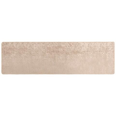 Runner Tappeto MARSA Beige 100 x 400 cm Poliestere e PVC - Foto 1