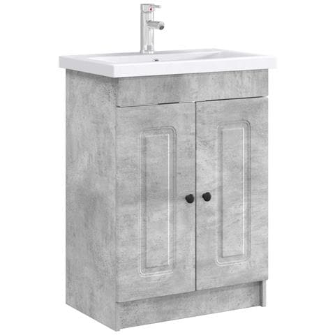 Mobiletto da bagno sotto il lavello Grigio Cemento - Foto 2