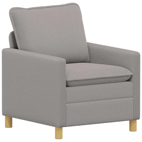Divano Grigio Chiaro 76 x 81 x 87,5 cm Tessuto - Foto 1