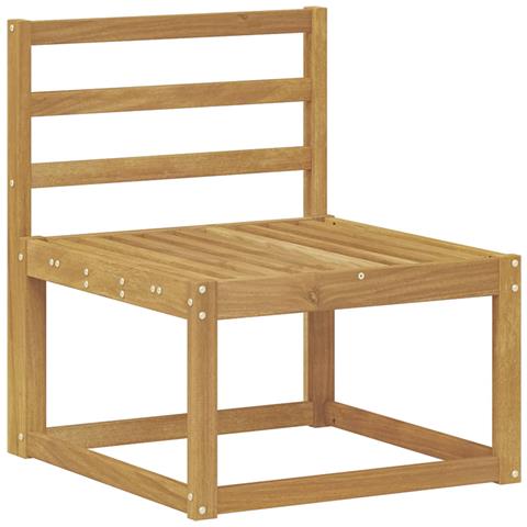 Divano centrale per esterno Legno di Acacia Massello Bianco - Foto 1