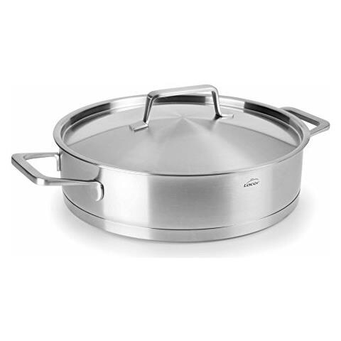 Teglia per torte Foodie con coperchio, in acciaio inox, grigia, 26x6,5x9 cm - Foto 1