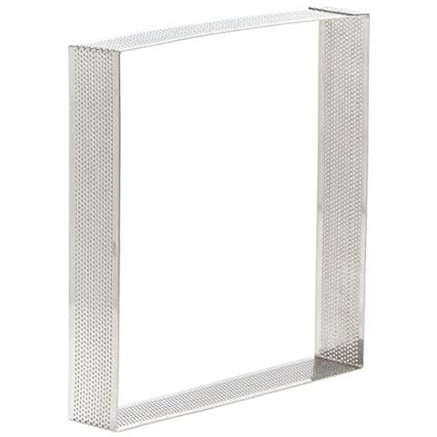 68570 - Stampo ad anello quadrato perforato 20x20x3,5 cm INOX - Foto 2