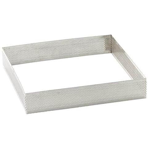 68570 - Stampo ad anello quadrato perforato 20x20x3,5 cm INOX - Foto 1