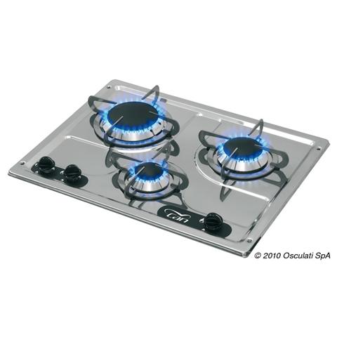 Fornello 3 fuochi 470 x 360 mm - Foto 1