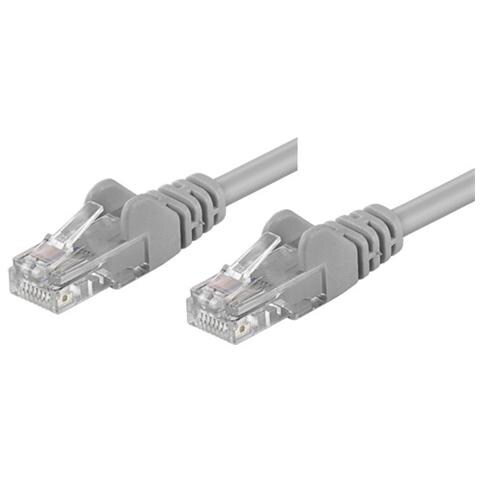 ICOC CCA5U-0025 - Cavo di rete Patch CCA Cat. 5e Grigio UTP 0,25 mt - Foto 1