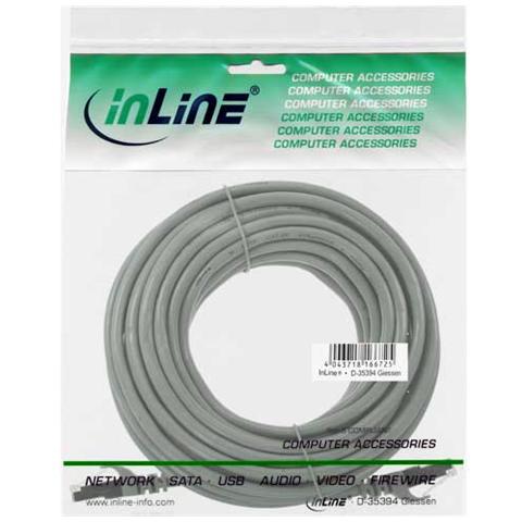 cavo patch per rete dati lan cat. 5e, 2x rj45, schermatura futp, colore grigio, 25m - Foto 2