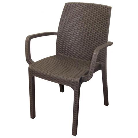 Sedia Indiana In B: rattan Colore Brown - Foto 2