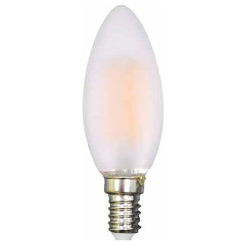 Lampadine Led E14 4w Filamento Smd Candela Frost Luce Fredda 6400k Vt-1936 4476 - Foto 2