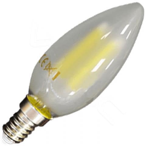 Lampadine Led E14 4w Filamento Smd Candela Frost Luce Fredda 6400k Vt-1936 4476 - Foto 3