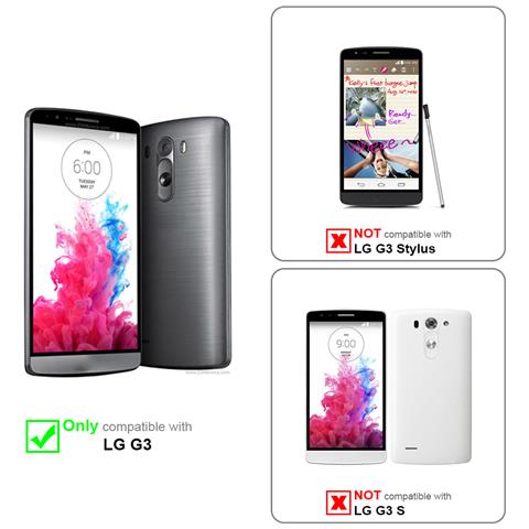 Custodia Compatibile Con Lg G3 In Rosso Mela - Coperchio Protettivo In Design Flip Con Chiusura Magnetica - Foto 9