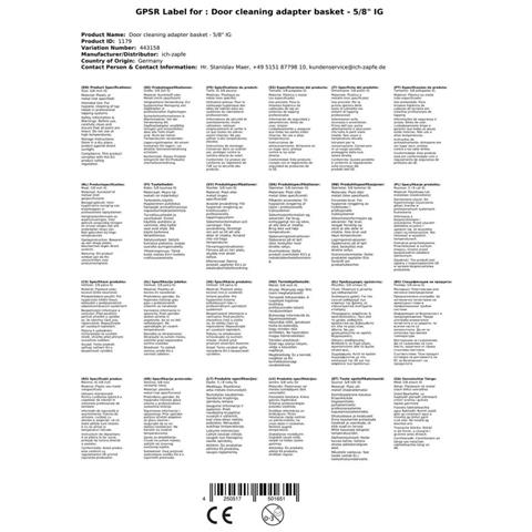 Cestello Adattatore Per La Pulizia Della Testa Di Erogazione - 5/8 It In Acciaio Inox - Foto 2