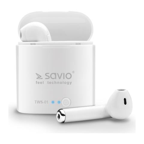 Auricolari Bluetooth Savio Tws-01 Bianco - Foto 1