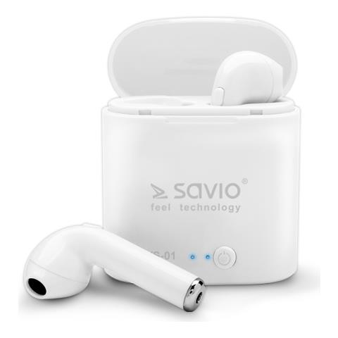 Auricolari Bluetooth Savio Tws-01 Bianco - Foto 2