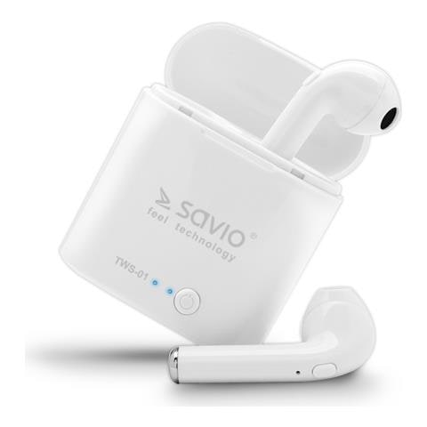 Auricolari Bluetooth Savio Tws-01 Bianco - Foto 3