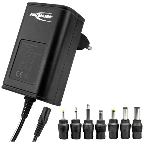 Alimentatore Universale Aps 1000 da 12 W con Lunghezza 1.8 metri Colore Nero - Foto 1