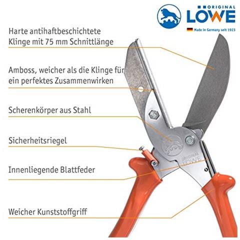 Leo 3305 - Cesoie Un Incudine, In Metallo - Foto 3