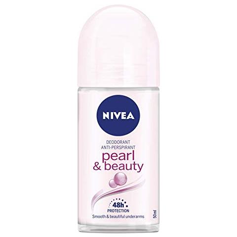 Nivea Pearl & Beauty Deodorante Roll-on In Confezione Da 6 X 50 Ml, Antitraspirante Con Estratti Di Perla, Deo Roll Che Regola La Traspirazione Per 48 H - Foto 2