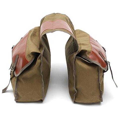 Moto Canvas Borse Equine Back Pack Per Haley Sportster Honda - Foto 2