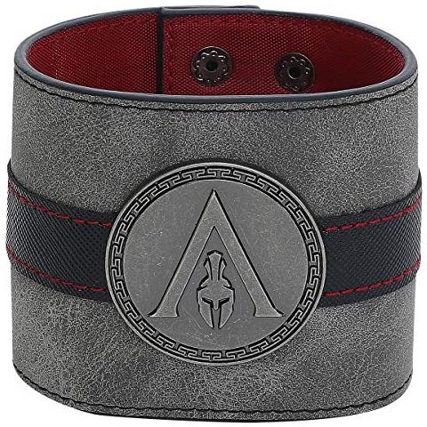 Assassin's Creed Odyssey - Metal Badge Wristband Braccialetto Nero - Foto 1