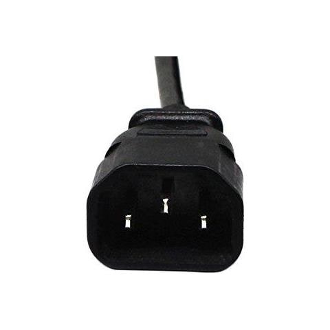 Cord 7.5in 20cm Iec 320 A 90 C13 3 Pin Femmina Per C14 3 Pin Maschi Pdu Di Alimentazione Di Prolunga Di Alimentazione Per Computer Led Hdtv Monitor E Scanner - Foto 2