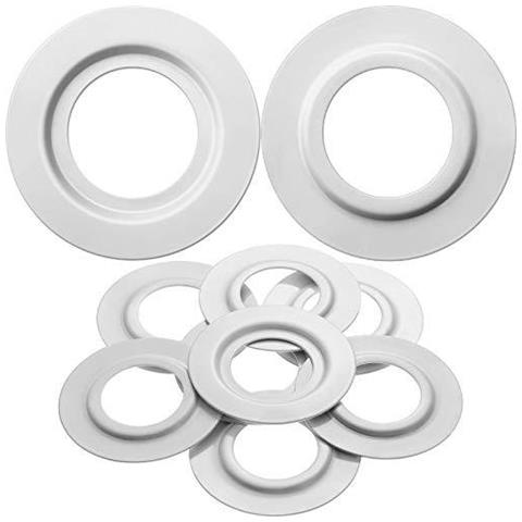 Lampada In Metallo Ombra Riduttore Ring Per Es E27 A Bc B22 Del Piatto Della Luce Montaggio Del Paralume Rondella Alladattatore Del Convertitore (bianco 8 Pezzi) - Foto 1