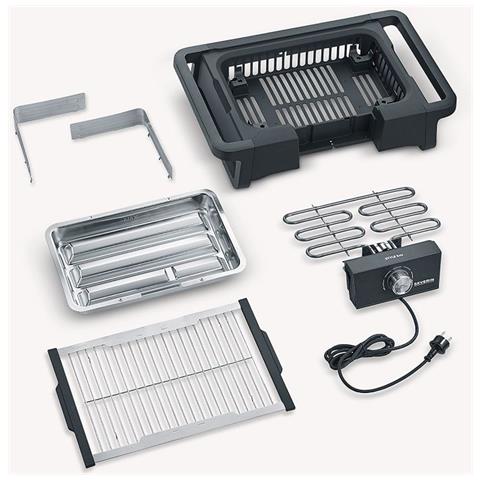 PG8123 Barbecue Style Evo Grill Elettrico in Acciaio Inossidabile 2500 W Nero - Foto 7