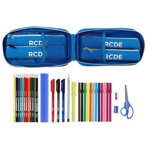 Astuccio Zaino Rcd Espanyol Azzurro Bianco (33 Pezzi)  - Foto 3