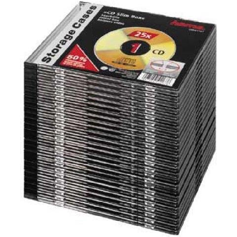 CD Slim Box, black, pack of 25 pcs 1dischi Nero - Foto 3