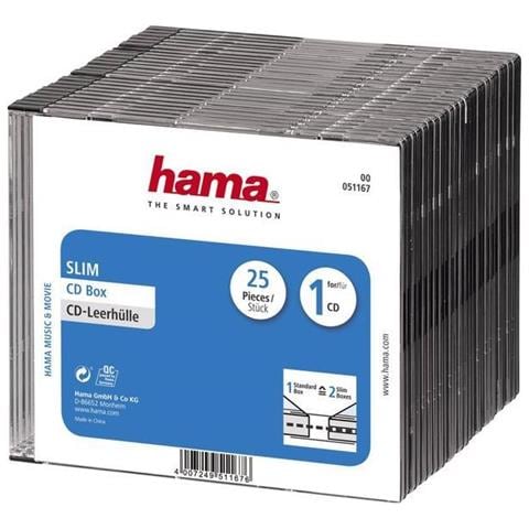 CD Slim Box, black, pack of 25 pcs 1dischi Nero - Foto 2