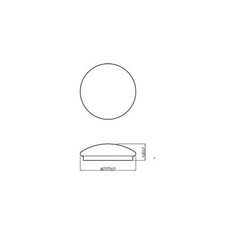 Moire Cl200 Rd 6w 27k W Hv 06 Tp - Foto 3