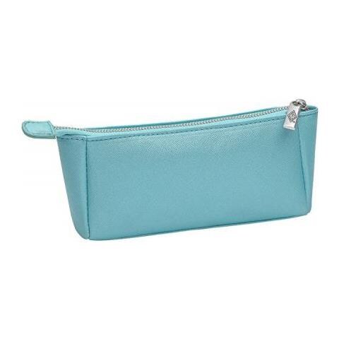 Clutch Astuccio Portamatite Ecopelle Turchese - Foto 1