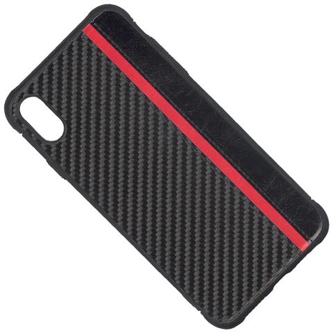 Custodia F-case Tpu Silicone Elegant Feber Cover Case Per Apple Iphone Xs Max Carbon Black - Foto 1