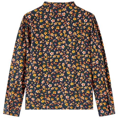 Camicia Da Bambina Con Colletto Fascia Blu Marino 140 - Foto 2
