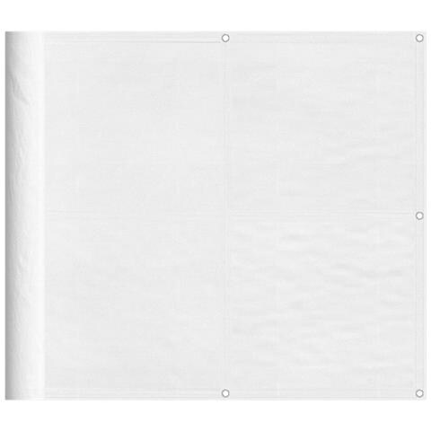 Paravento Da Balcone Bianco 90x1000 Cm 100% Poliestere Oxford - Foto 2