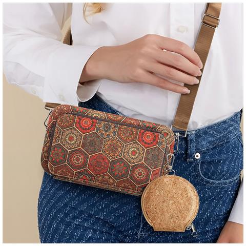 Pochette In Sughero, Collezione Corkinspire, Chiusure A Zip - Foto 2
