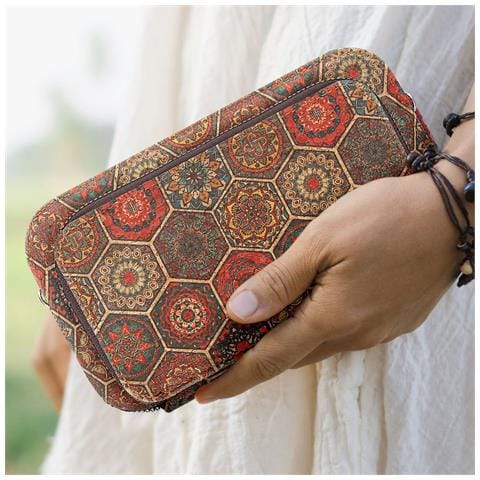 Pochette In Sughero, Collezione Corkinspire, Chiusure A Zip - Foto 5