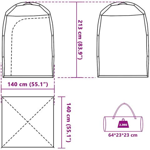 Tenda Da Doccia Verde Impermeabile - Foto 2