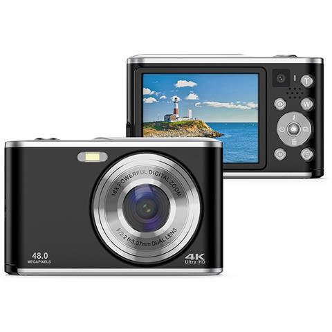 Fotocamera Digitale 4k 48mp Zoom 16x Webcam Black - Foto 2