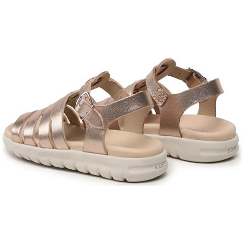 Sandal Soleima Sandali Pelle Di Mucca Scarpe Bambina Metallici Eu 32, J35gsb 000cf C7018 - Foto 3