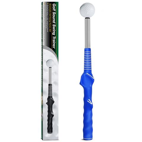 Aiuto Per L'allenamento Dello Swing Del Golf, Ausilio Telescopico Portatile Per L'allenamento Del Golf Blue - Foto 1