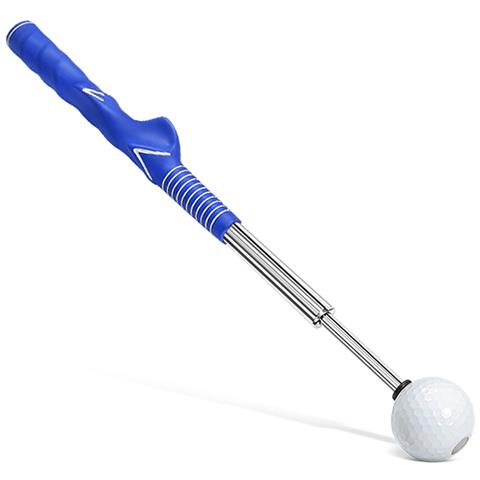 Aiuto Per L'allenamento Dello Swing Del Golf, Ausilio Telescopico Portatile Per L'allenamento Del Golf Blue - Foto 2