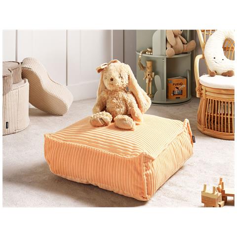 Pouf Allozai Velluto Rosa Pesca 55 Cm 55 Cm 20 Cm - Foto 1