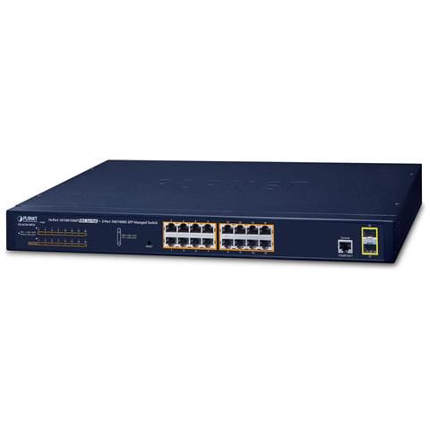 GS-4210-16P2S switch di rete Gestito L2/L4 Gigabit Ethernet (10/100/1000) Supporto Power over Ethernet (PoE) 1U Blu - Foto 1