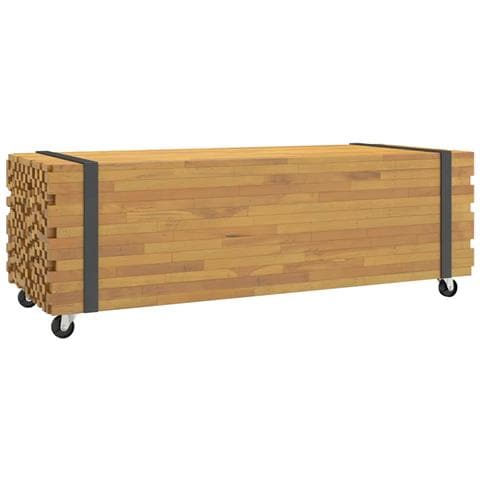 Tavolino Da Salotto 110x45x35 Cm In Legno Massello Di Teak - Foto 2