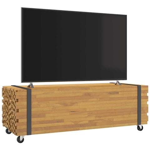 Tavolino Da Salotto 110x45x35 Cm In Legno Massello Di Teak - Foto 1