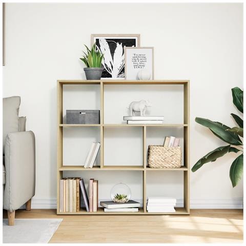 Libreria Divisorio Rovere Sonoma 102x29x103,5 Cm In Truciolato - Foto 3