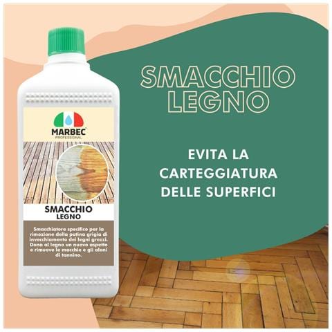 Smacchio Legno 1lt + Tampone Blu - Smacchiare - Foto 2
