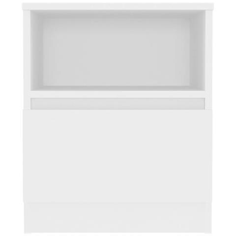 Lusso Casadino -  Comodino Bianco 40x40x50 Cm In Legno Multistrato - Foto 2